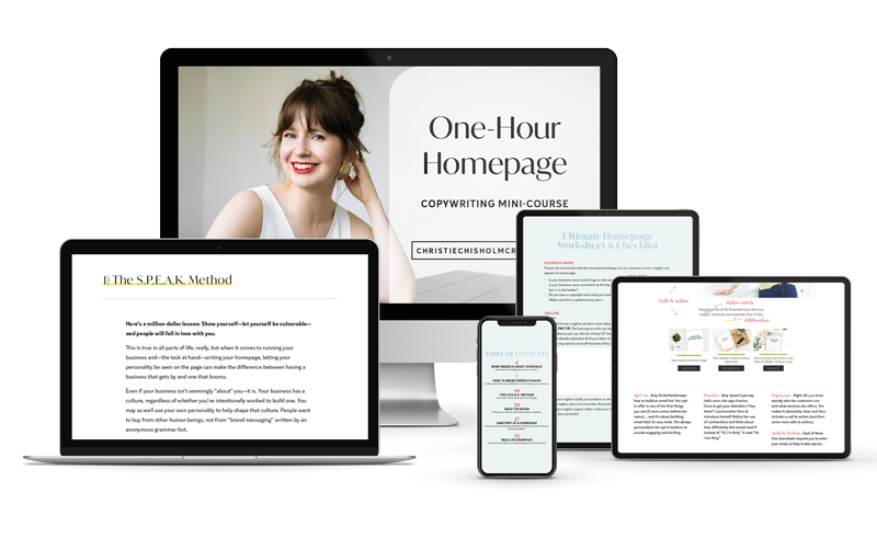 one-hour homepage